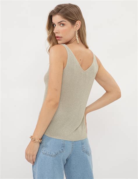 Blusa Lurex Elegance Nude Sangue Latino