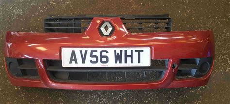 Renault Clio Campus MK2 2001 2010 Front Bumper Red TEB76 Store