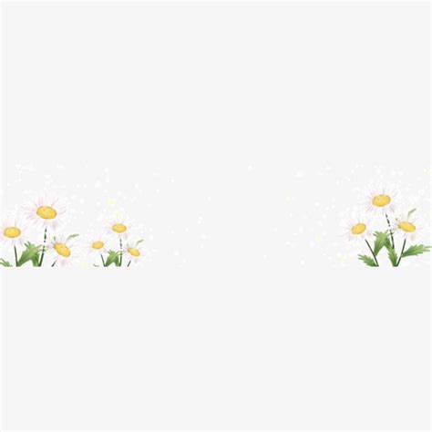 Hand Drawn Cartoon Little White Flower Element, Small White Flowers, White Flowers, Flowers PNG ...