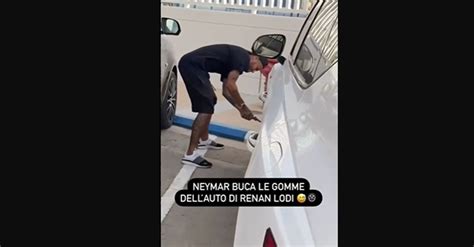 Neymar Che Fai Fora Le Gomme Dell Auto Di Renan Lodi FC Inter 1908