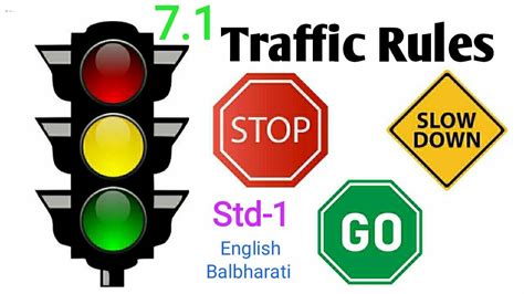 Traffic Rules Std English Balbharati Mh Board Easy