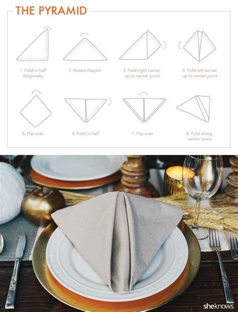 9 Creative Napkin Folds For Every Type Of Hostess TUTORIAL