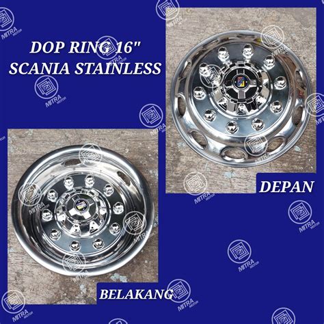 2 Buah VARIASI WHEELDOP TRUCK 16 SCANIA STAINLESS WILDOP WELDOP DOP