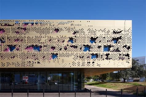 Perforated Skin Facade Cnc Sheet Services Ecoarc