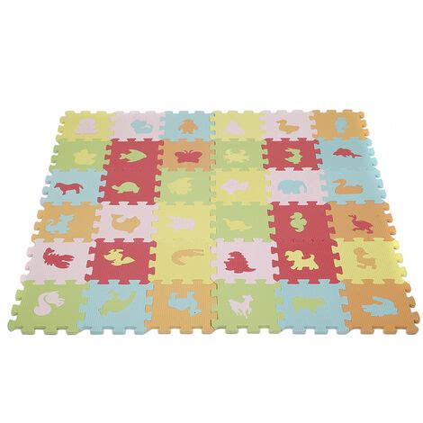 Tapis de Jeu en Mousse pour Bébés et Enfants 36 Dalles en Mousse EVA