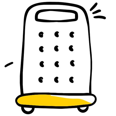 Premium Vector Grater Icon Doodle Fill