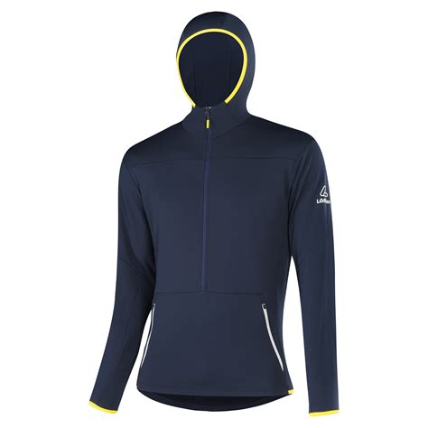 Löffler Sweat à Capuche Homme Merino Fleece bleu foncé 495 BIKE24