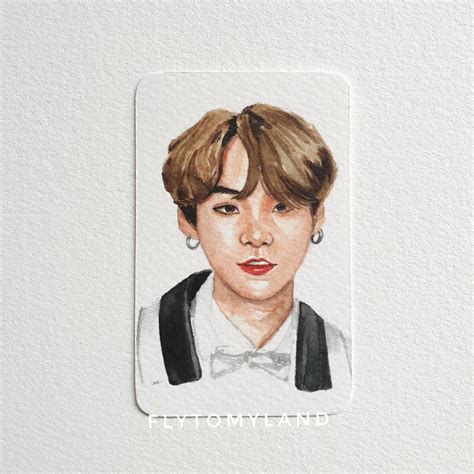 Jual Bts Suga Photocard Watercolor Art Prints Shopee Indonesia