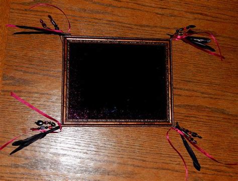 Scrying Mirror Black Mirror For Divination And Medium Work Etsy