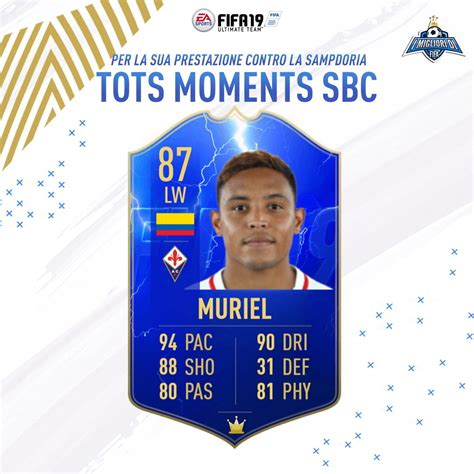 Fifa 19 Sbc Muriel Tots Moments Requisiti Premi E Soluzioni