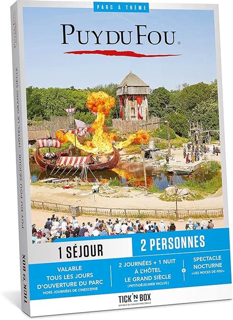 Tick N Box Coffret Cadeau Divertissement Puy Du Fou Jours