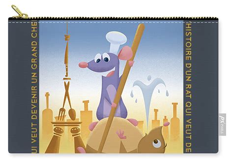 Disney Pixar Ratatouille Remy And Emile Cooking Carry-all Pouch by ...