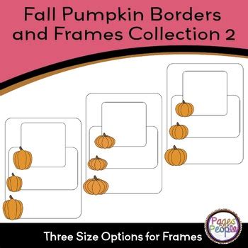 Fall Pumpkin Borders and Frames Collection 2 by Pages for the People