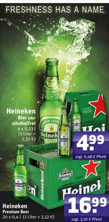 Heineken Premium Beer Bier Oder Alkoholfrei Angebot Bei Schluckspecht