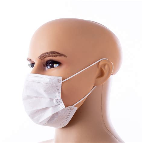 White 3 Ply Earloop Face Mask