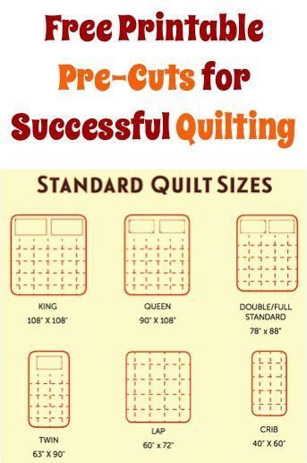 Free Printable Pre Cuts For Successful Quilting Quilt Patterns