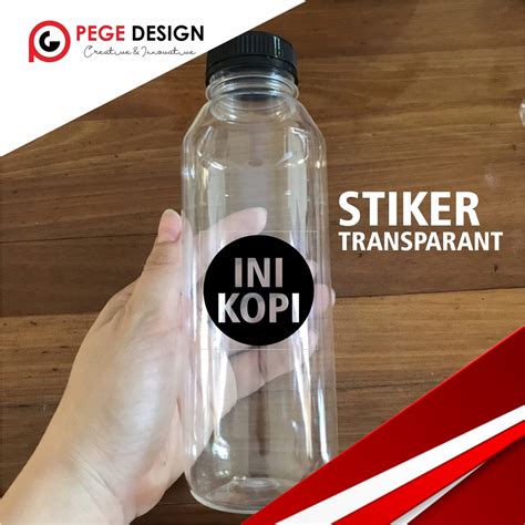 Jual Stiker Label Minuman Botol Stiker Transparan Stiker Label Shopee Indonesia