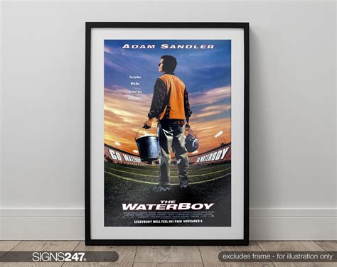 The Waterboy Poster Movie Poster Adam Sandler 1998 Movie Prints for Cinema Rooms Wall Art Home ...