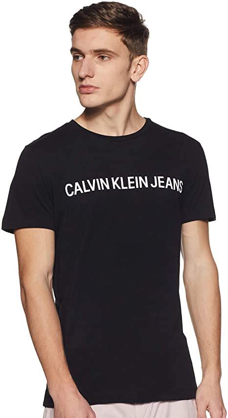 Calvin Klein Institutional Logo Slim Ss Tee T Shirt Uomo