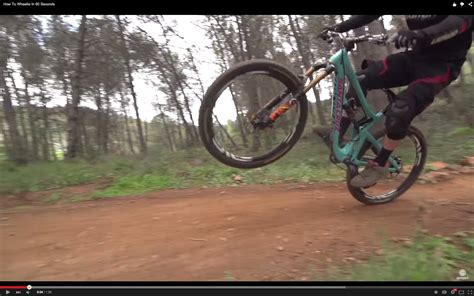 Video How To Wheelie In Seconds Singletracks Mountain Bike News