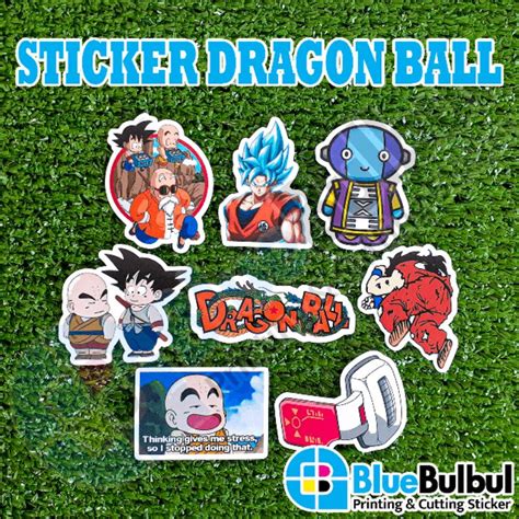 Jual Sticker Satuan Min Beli Ribu Stiker Aesthetic Dragon Ball