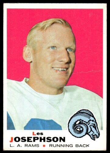 1969 Topps Football Les Josephson Los Angeles Rams 216 Ebay