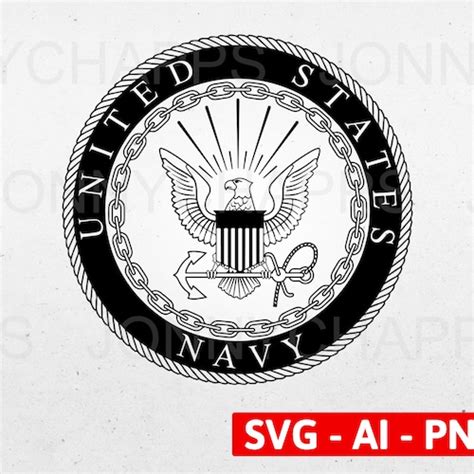 Navy Anchor Logo With Eagle