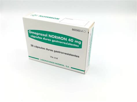 Omeprazol Normon 40 Mg Capsulas Duras Gastrorresistentes 14 Cápsulas