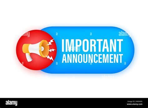 Megaphone With Important Announcement Megaphone Banner Web Design