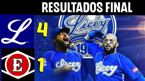 Resumen Tigres Del Licey Vs Leones Del Escogido Serie Regular