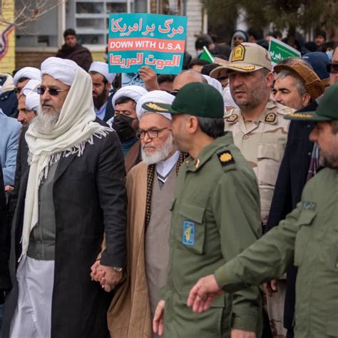 Iranian Shia and Sunni religious leaders side by side joined the rally ...