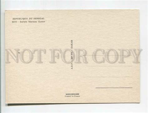 Africa Senegal Ballets Mansou Gueye Semi Nude Woman Old Photo Postcard Topics