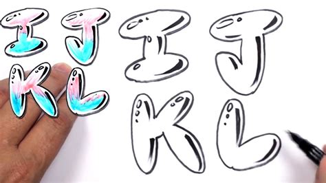 Graffiti letters bubble alphabet - bromens