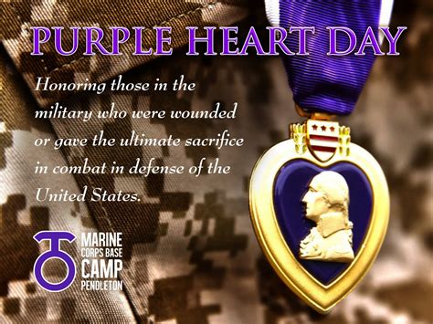 Camp Pendleton On Twitter Today Is National Purple Heart Day To The