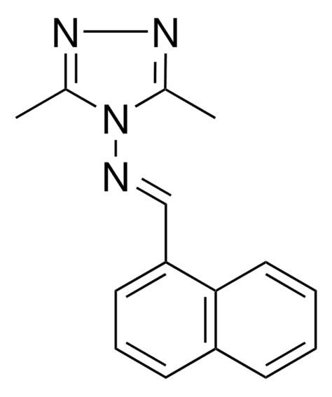 3 5 DIMETHYL N 1 NAPHTHYLMETHYLENE 4H 1 2 4 TRIAZOL 4 AMINE