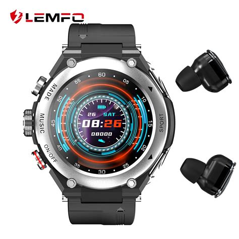 Lemfo t92 smartwatch masculino relógio inteligente 2021 tws bluetooth 5