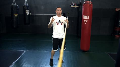 Rope Work Drill For Boxing Head Movement And Footwork Youtube