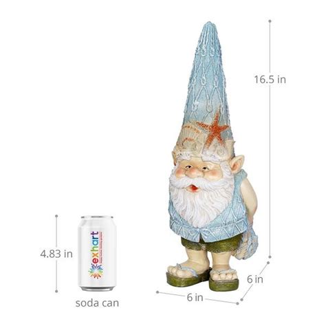 Exhart Beach Bum Benny Gnome Garden Statue 16 Inch Bed Bath And Beyond