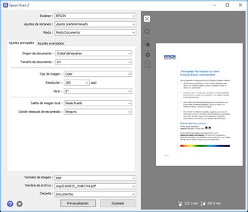 Cómo escanear con Epson Scan 2
