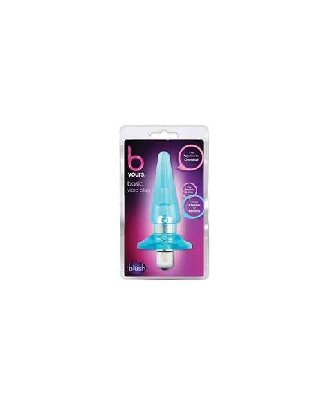 Blush B Yours Basic Vibro Plug Blue By Blush Novelties Cupids Lingerie