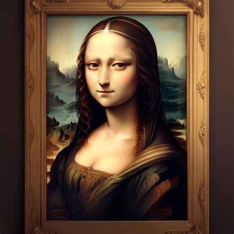 Premium Photo A Vibrant And Expressive Interpretation Of Mona Lisa In