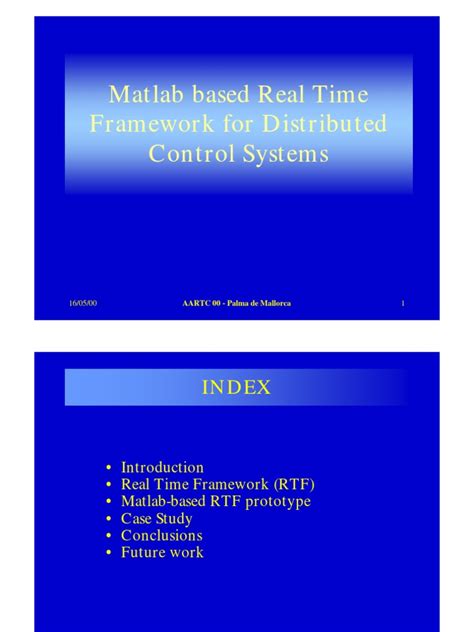 Matlab For Distributed Control Systems Pdf Real Time Computing