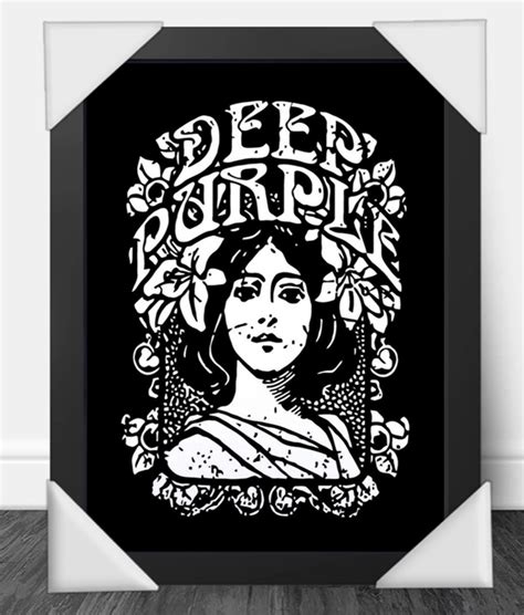 Quadro Decorativo A4 Banda Deep Purple Elo7 Produtos Especiais