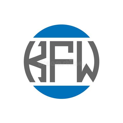 KFW Letter Logo Design on White Background. KFW Creative Initials Circle Logo Concept Stock ...