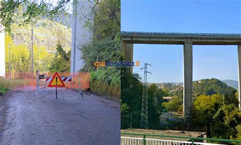 Dipignano Grossi Calcinacci Si Staccano Dal Viadotto Busento Della