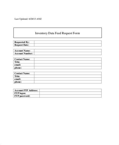 Free 50 Sample Request Forms In Pdf Ms Word