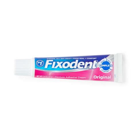 Fixodent Complete Denture Adhesive Cream Original Oz Ct