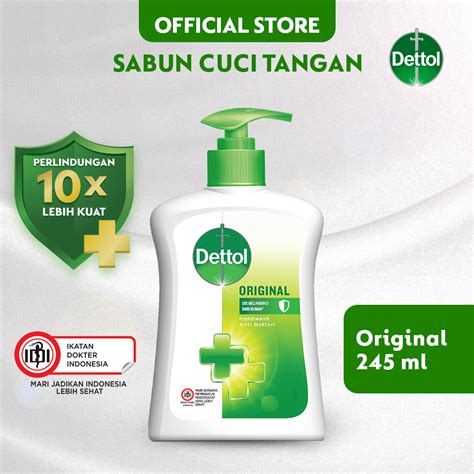 Dettol Sabun Cuci Tangan Original 245ml Lazada Indonesia