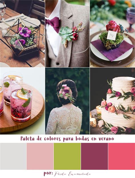 7 Paletas De Colores Para Bodas En Verano En 2020 Colores Para Boda