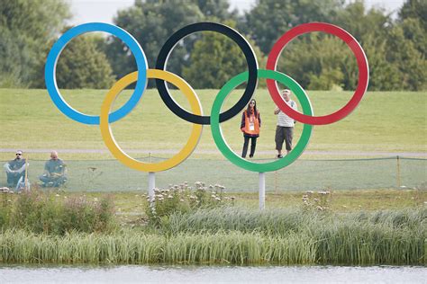 Anneaux Olympiques Symbole Du Mouvement Olympique